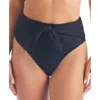 JESSICA SIMPSON WOMENS TEXTURED FRONT-TIE SWIM BOTTOM SEPARATES