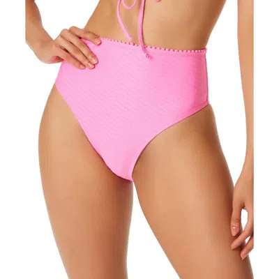 JESSICA SIMPSON WOMENS TEXTURED HIGH WAIST SWIM BOTTOM SEPARATES