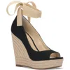Jessica Simpson Zavida Womens Wedge Ankle Strap Espadrilles In Multi