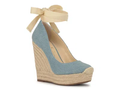 Jessica Simpson Zexie Espadrille Wedge Pump In Blue