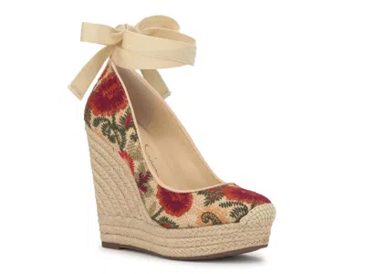 Jessica Simpson Zexie Espadrille Wedge Sandal In Brown