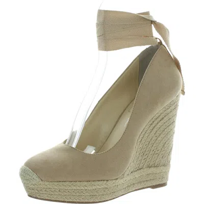Jessica Simpson Zexie Womens Wrap Wedge Heels In Gray