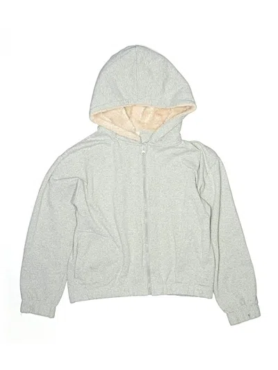 Pre-owned Jessica Simpson Kids' Zip Up Hoodie In Silver