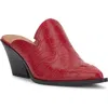Jessica Simpson Zurina Pointed Toe Mule In Red Muse Croco