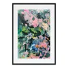 Jessica Slack Studio Blue Iridescent Shimmer - Abstract Floral Print In Multi