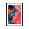 Jessica Slack Studio Pink / Blue Cake By The Ocean - Contemporary Abstract Print In Multi