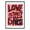 Jessica Slack Studio Red Love Actually Is All Around: Large Abstract Print