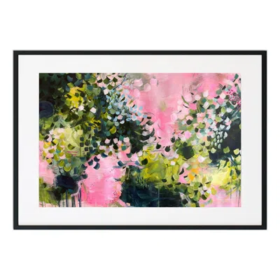 Jessica Slack Studio White Friendship Blossoms - Large Abstract Print In Multi