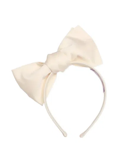 Jessie And James Kids' Bow-detail Headband In Neutral