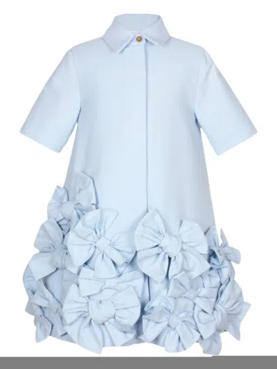 Jessie And James Kids' Bow Tie Dress In Blue
