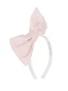 Jessie And James Bow Tie Hair Band In Pink