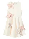 Jessie And James Butterfly-appliqué Dress In Neutral