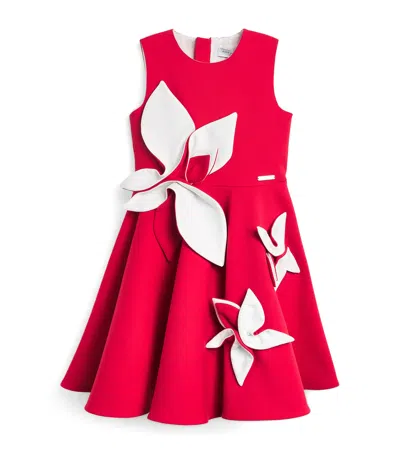 Jessie And James Kids' Cotton-blend Satin Magnolia Dress