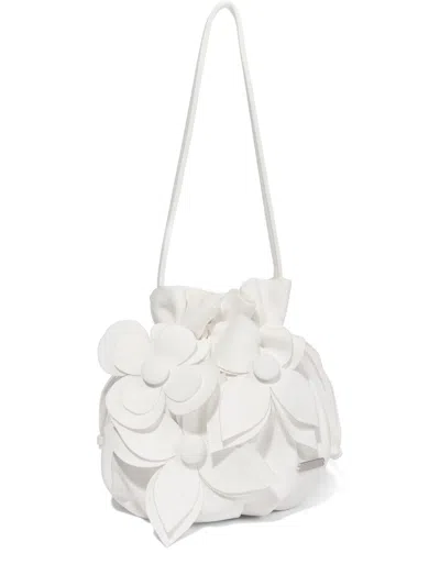 Jessie And James Kids' Floral Appliqué Bag In White