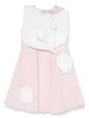 Jessie And James Floral-appliqué Dress In Pink