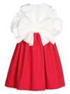 Jessie And James Floral-appliqué Dress In Red