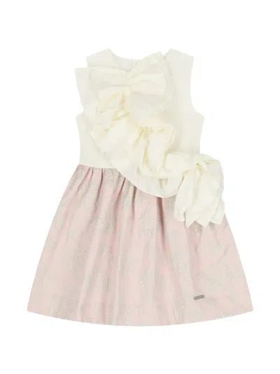 Jessie And James Kids' Floral-detail Dress In Pink