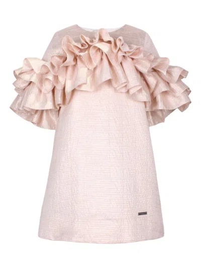 Jessie And James Kids' Flutterby Dress In Pink