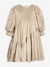 Jessie And James Girls Avery Sparkle Dress In Gold