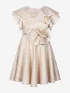 Jessie And James Girls Blossom Freckle Dress In Gold
