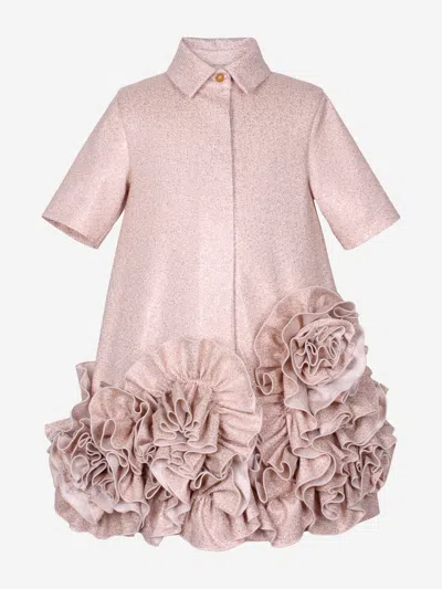 Jessie And James Babies'  Girls Dream On Frilly Flower Dress In Pink