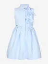 Jessie And James Girls Evergreen Flower Dress In Blue