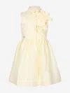 Jessie And James Girls Evergreen Flower Dress In Yellow