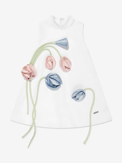 JESSIE AND JAMES JESSIE AND JAMES GIRLS FLORA 3D FLOWER DRESS