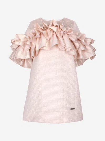 Jessie And James Babies'  Girls Flutterby A-line Ruffle Dress In Pink