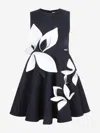 Jessie And James Girls Magnolia Sleeveless Dress In Blue
