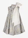 Jessie And James Girls Muffin Vines Jacquard Dress In Blue