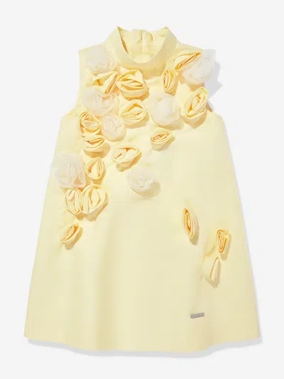 Jessie And James Babies' Girls Ring A Roses Dress In Yellow