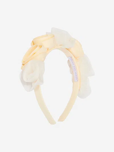 Jessie And James Kids'  Girls Ring On Roses Headband In Yellow