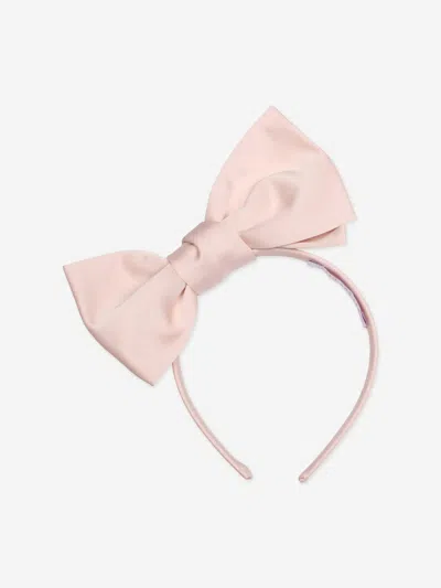 Jessie And James Kids'  Girls Satin Origami Bow Headband In Gold