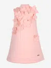 Jessie And James High-neck Flower-embellished Dress In Pink