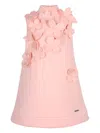 Jessie And James High-neck Flower-embellished Dress