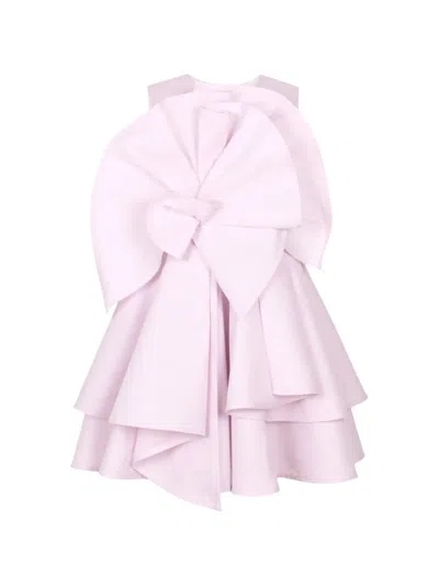 Jessie And James Lower-ruffle Dress In Pink