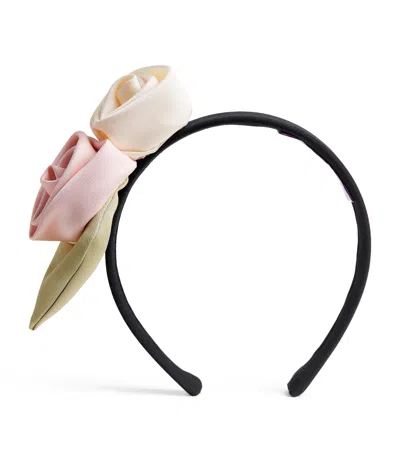 Jessie And James Kids'  Midsommer Headband In Black