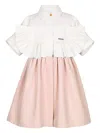 Jessie And James Panelled Dress In Pink