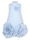 Jessie And James Ruffle-detail Shift Dress In Blue