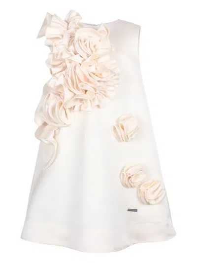 Jessie And James Kids' Ruffle-embellished Dress In Metallic