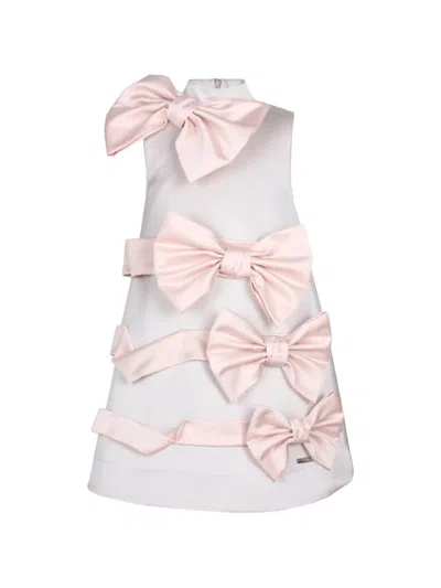 Jessie And James Kids' Wrap Up Dress In Gray