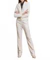 Jessie Liu Crepe Suit Pants In White In White