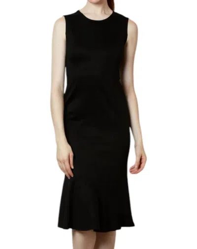 JESSIE LIU TRUMPET BOTTOM MIDI DRESS IN BLACK