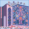 Jessie Zhao Double Sided Silk Scarf Of Flower Imagination In Multi
