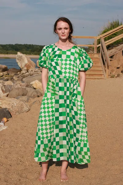 Jessie Zhao Green Imagination Midi Dress