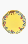 Jessie Zhao New York Amazon Rainforest Bone China Dinner Plate In Yellow In Yellow
