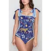 Jessie Zhao New York Amazon Rainforest Reversible One Piece Swimsuit
