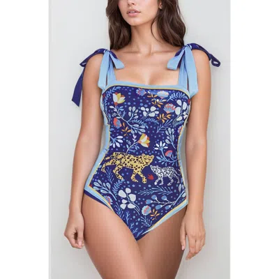 Jessie Zhao New York Amazon Rainforest Reversible One Piece Swimsuit