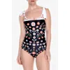 Jessie Zhao New York Ballerina One-piece Swimsuit In Black